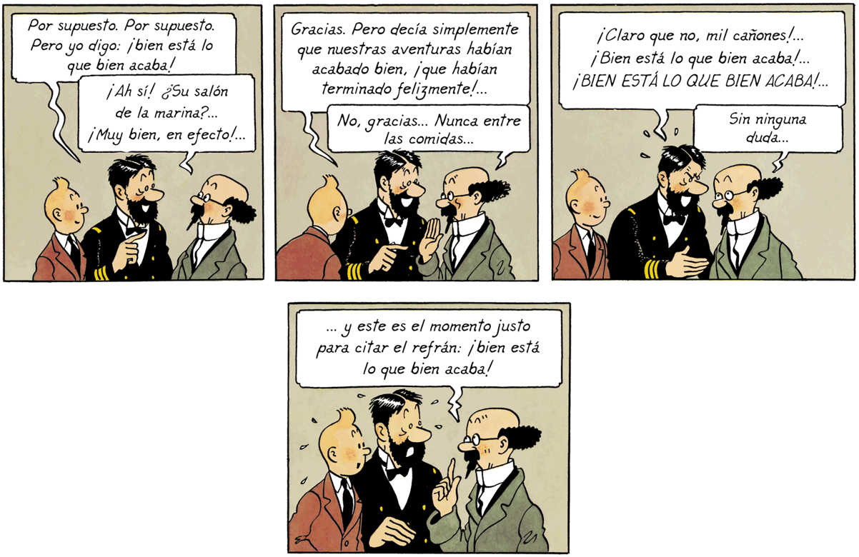 Le Professeur Tournesol est sourd dans la fin du Trésor de Rackham le Rouge